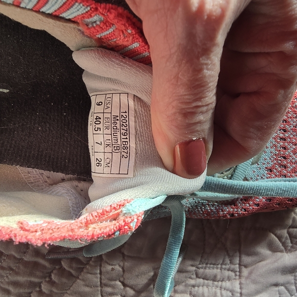 Brooks Women's Vibrant Pink and Aqua Athletic Shoes - Picture 2 of 5